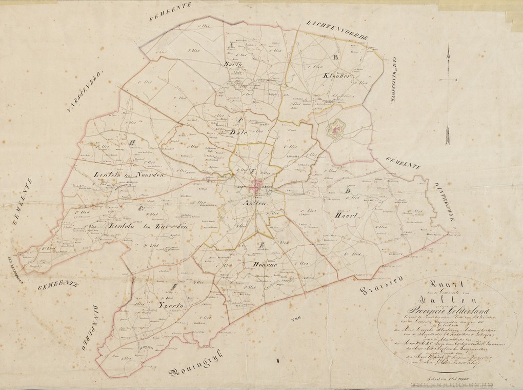 Kadastrale kaart 1811-1832 Aalten