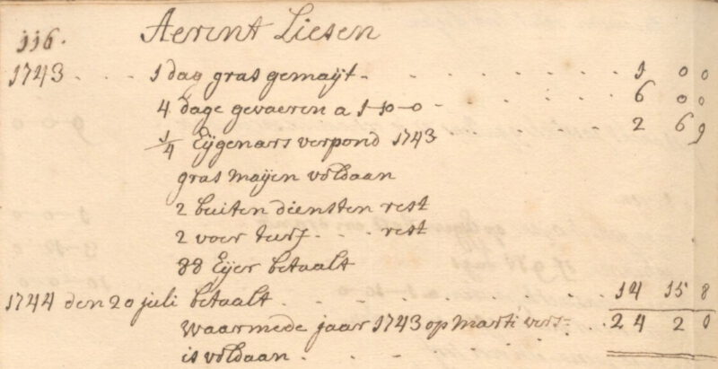 Liezen, Dale - Pachtboek Walvoort 1735-1815