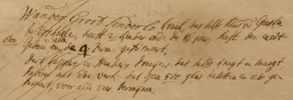 Lintelo 4, Groot Sonderlo, Liberale Gifte 1748