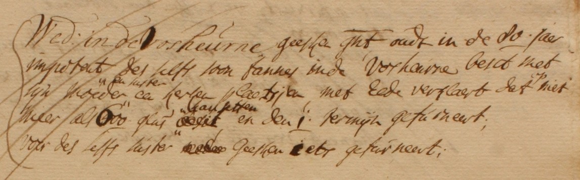 Vosheurne, Lintelo, Liberale Gifte 1748