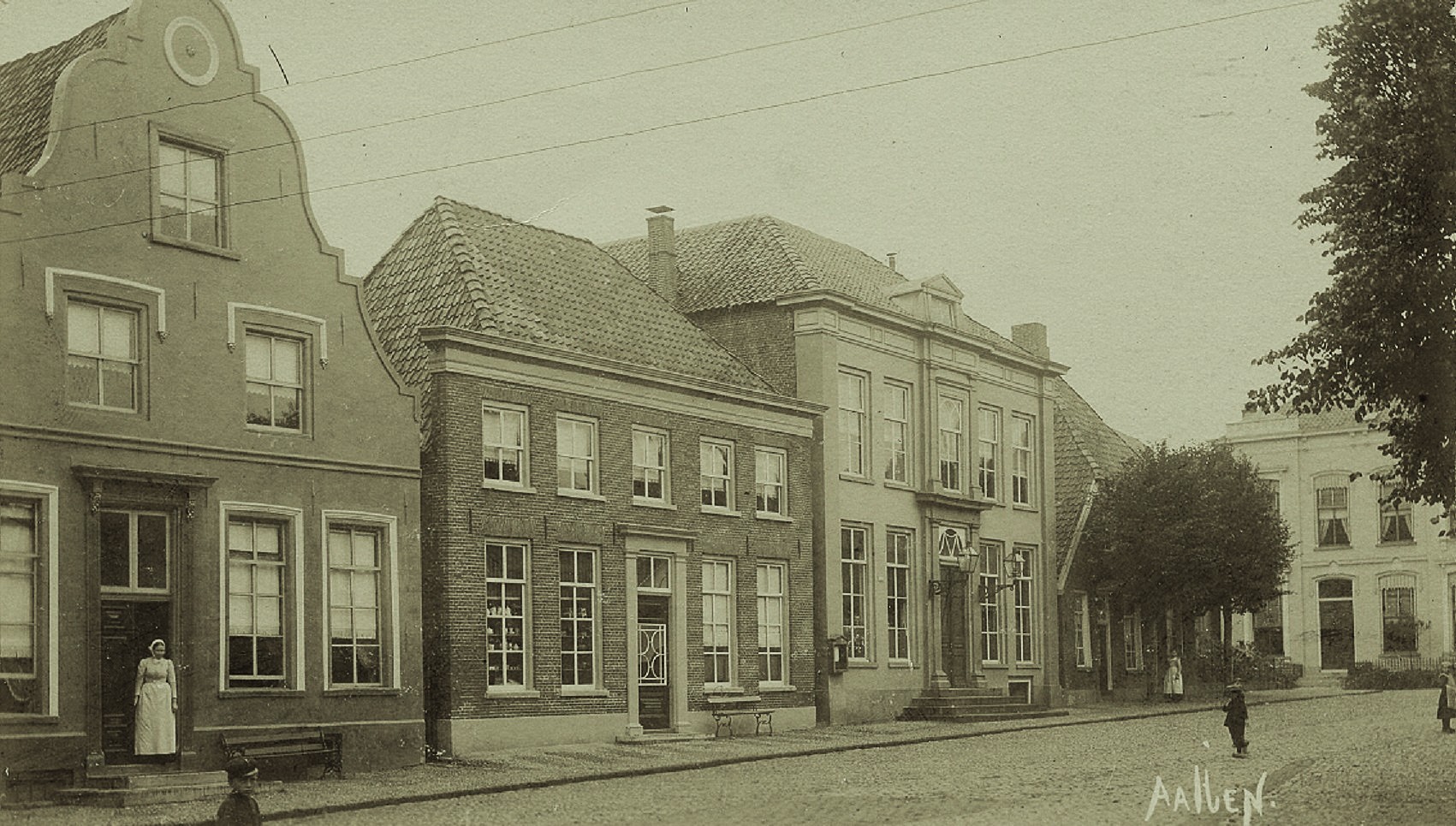 Markt Aalten, rond 1900