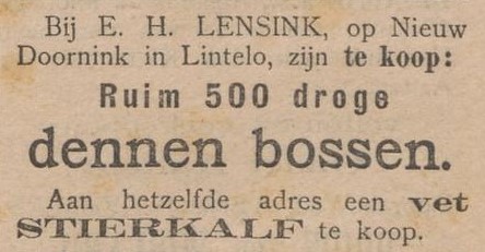 Nieuw-Doornink, Lintelo - Aaltensche Courant, 23-03-1901