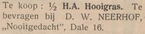 Nooitgedacht, Dale 16 - De Graafschapper, 22-06-1938