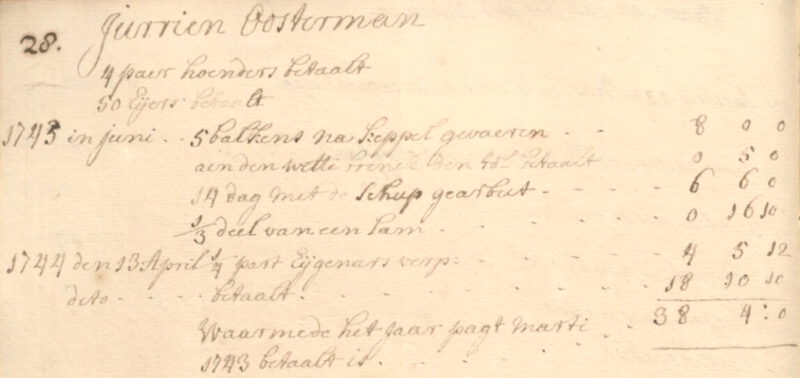 Oosterman, Dale - Pachtboek Walvoort 1735-1815