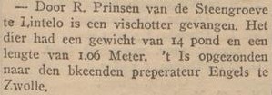 Steengroeve, Lintelo - Zutphensche Courant, 05-01-1921