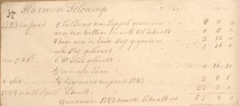 Tolkamp, Haart - Pachtboek Walvoort 1735-1815