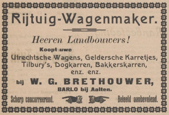 W.G. Brethouwer, wagenmaker - Aaltensche Courant, 24-07-1909.jpg