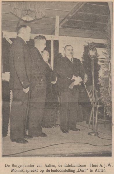 Burgemeester Monnik - De Graafschapper, 07-11-1938