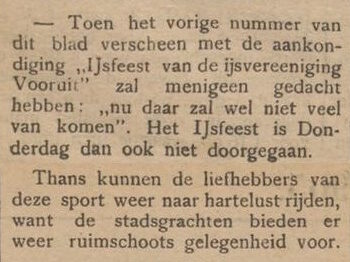 IJsvereeniging "Vooruit" - Aaltensche Courant, 28-01-1905