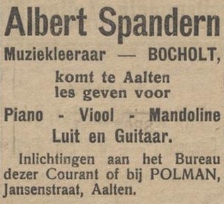 Jansenstraat, Aalten (Polman) - Aaltensche Courant, 22-09-1922