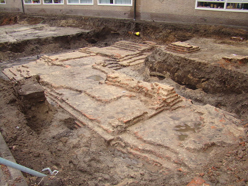 Opgraving fundamenten kasteel Bredevoort, 2009