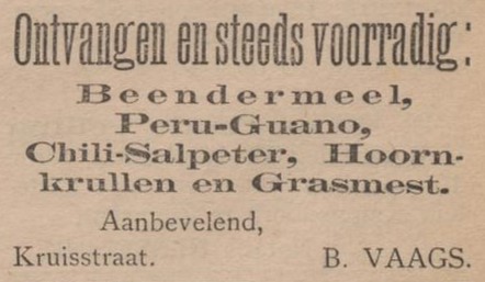 Kruisstraat, Aalten (B. Vaags) - Aaltensche Courant, 07-04-1900