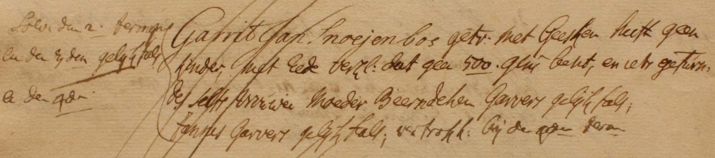Snoeijenbos, Haart - Liberale Gifte 1748 (2)