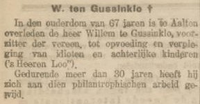 W. te Gussinklo - De Nederlander, 26-06-1920