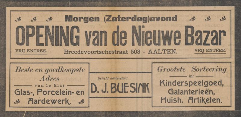 Bredevoortsestraatweg 9, Aalten - Aaltensche Courant, 18-10-1913