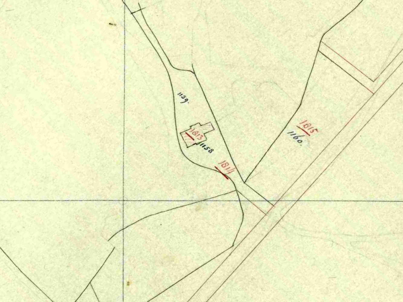 De Schop, Haart - Fragment kadastrale kaart, 1859