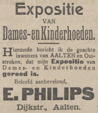 E. Philips, Dijkstraat - Aaltensche Courant, 22-03-1913