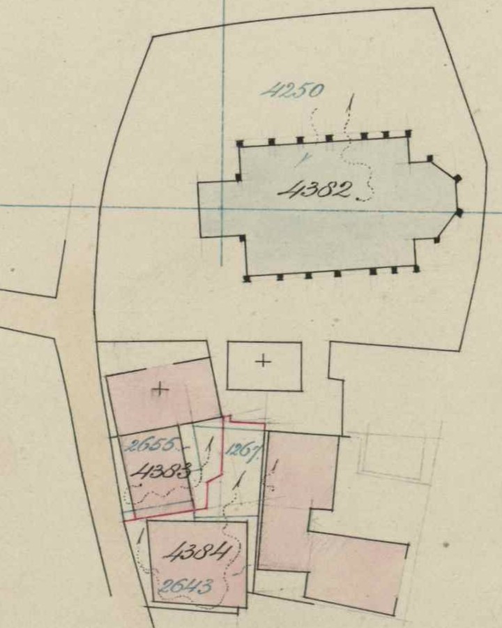 Landstraat, Aalten - Fragment kadastrale kaart, 1891