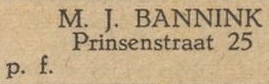 Prinsenstraat 25, Aalten (Bannink) - Aaltensche Courant, 31-12-1946