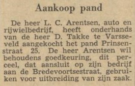 Prinsenstraat 25, Aalten - Dagblad Tubantia, 07-08-1956