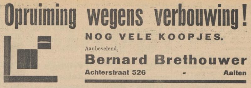 Prinsenstraat 9, Aalten (Brethouwer) - De Graafschapper, 26-01-1934