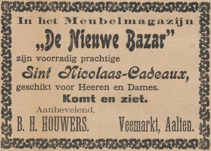 Veemarkt, Aalten (B.H. Houwers) - Aaltensche Courant, 21-11-1903