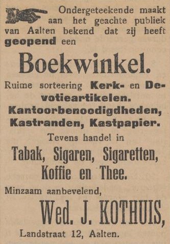 Wed. J. Kothuis - Aaltensche Courant, 29-07-1914