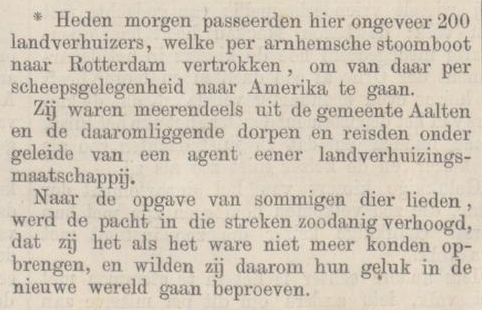 Arnhemsche Courant, 03-07-1869 Landverhuizers