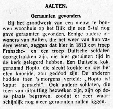 Graafschapbode, 14 juli 1925