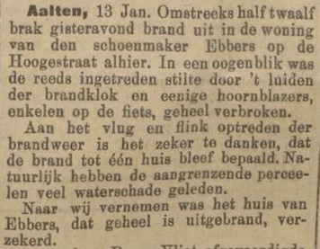 Hogestraat 55, Aalten (Ebbers, Hogestraat) - Zutphensche Courant, 16-01-1905