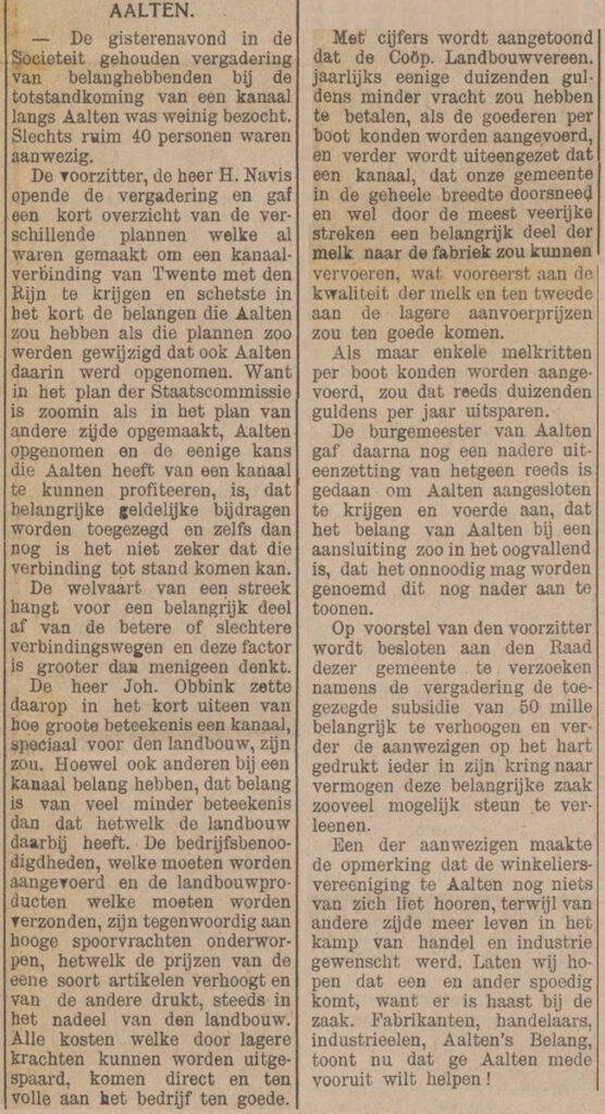 Aaltensche Courant, 30 april 1918