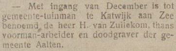Doodgraver - Nieuwe Aaltensche Courant, 12-11-1918