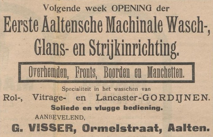 Gerrit Visser - Aaltensche Courant, 28-01-1911