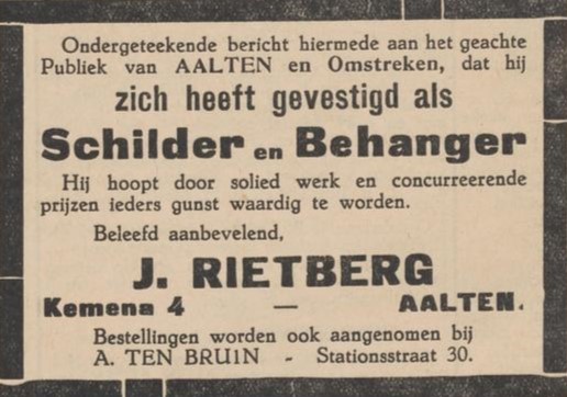 J. Rietberg, Kemena 4, Aalten - Aaltensche Courant, 08-03-1935
