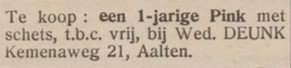 Kemenaweg 21, Aalten (Wed. Deunk) - De Graafschapper, 14-04-1939