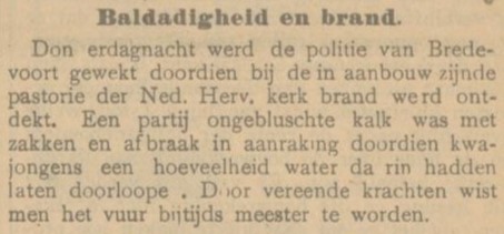 NH Pastorie Bredevoort - Arnhemsche Courant, 18-07-1914