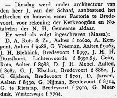 NH Pastorie Bredevoort - Graafschapbode, 15-05-1914