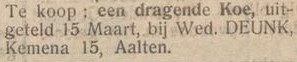 Wed. Deunk, Kemena 15, Aalten - Graafschapper, 21-03-1938