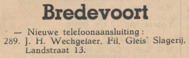 Gleis, Landstraat 13, Bredevoort - Aaltensche Courant, 08-12-1939