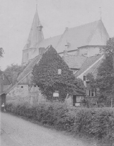 Achterkant Heebinkhuis vanaf de Hofstraat, ca. 1920