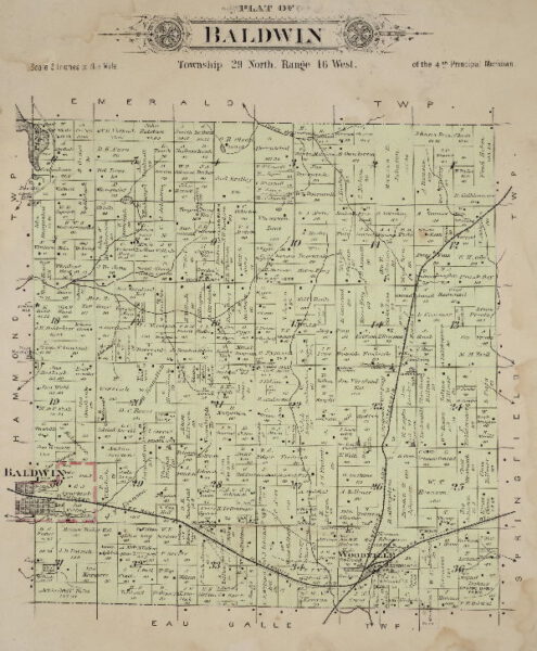 Baldwin, Wisconsin - Map 1897