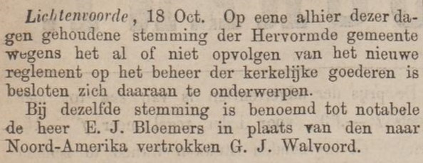 Zutphensche Courant, 20 oktober 1870 - G.J. Walvoord