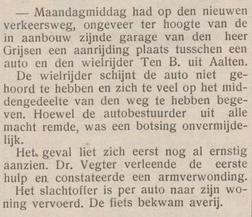 Garage Grijsen, Bredevoort - Nieuwe Aaltensche Courant, 07-03-1939