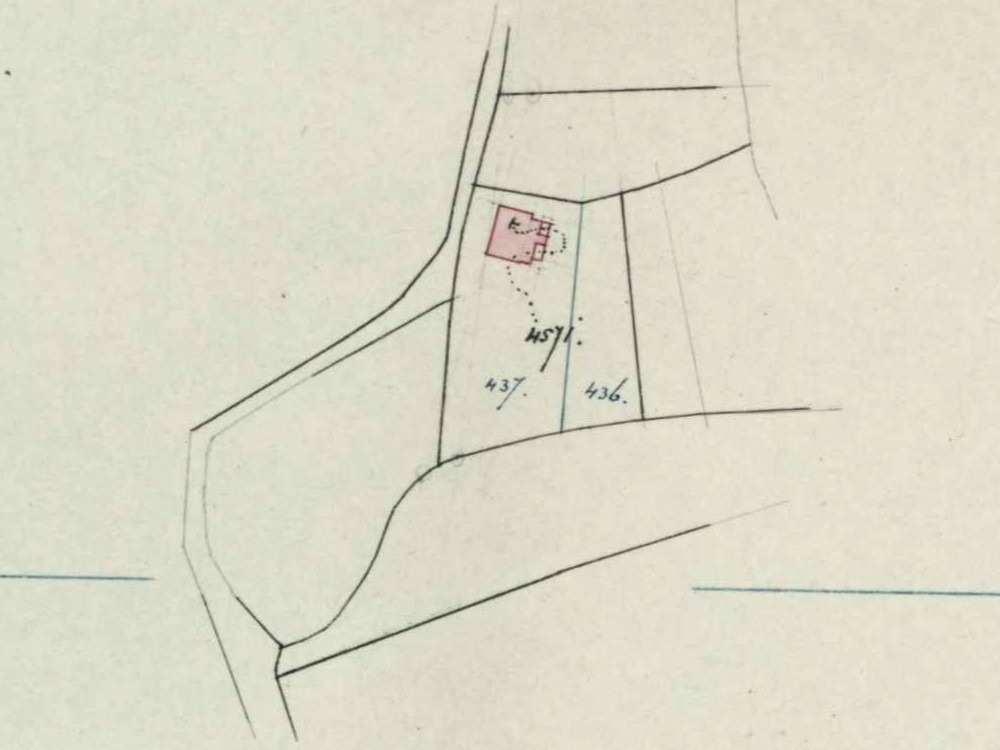 Stationsstraat, Aalten - Fragment kadastrale kaart, 1894