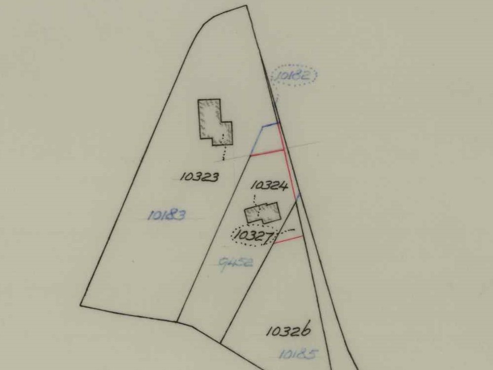 Nijverheidsweg 6-8, Aalten - Fragment kadastrale kaart, 1974