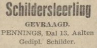 Schilder Pennings - 't Dal 13, Aalten - De Graafschapper, 23-08-1947
