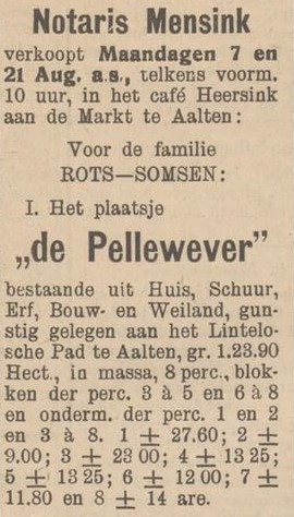 Pellewever - Aaltensche Courant, 04-08-1933