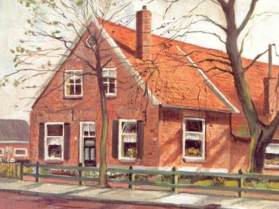 Pellewever, Richterinkstraat, Aalten - schilderij Piet te Lintum