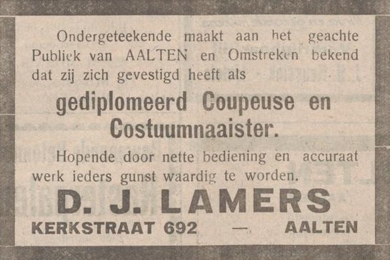 Kerkstraat 13, Aalten (Lamers) - De Graafschapper, 21-03-1930