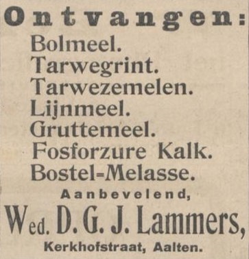 Lammers, Kerkhofstraat - De Graafschapper, 14-09-1915